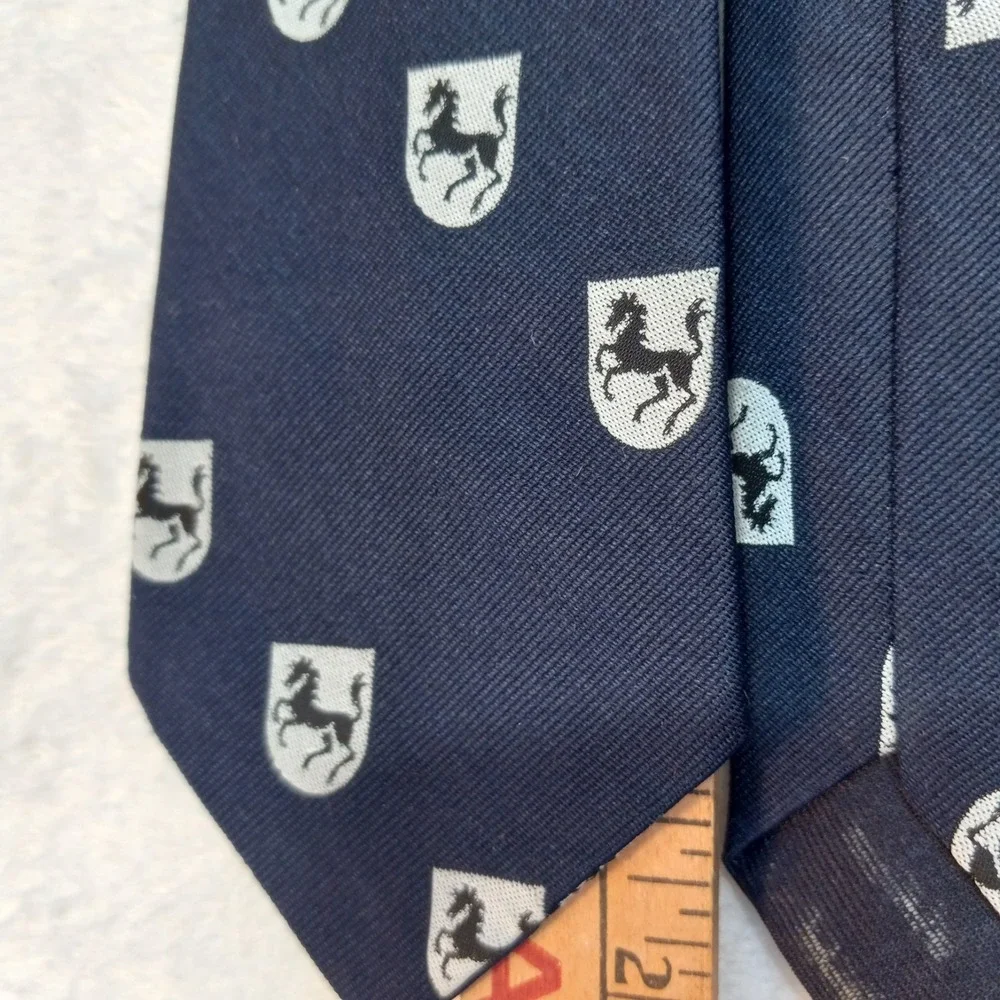 Horse Racing Equestrian Derby Prancing Necktie Silk Blue Vani-Ties Louisville KY